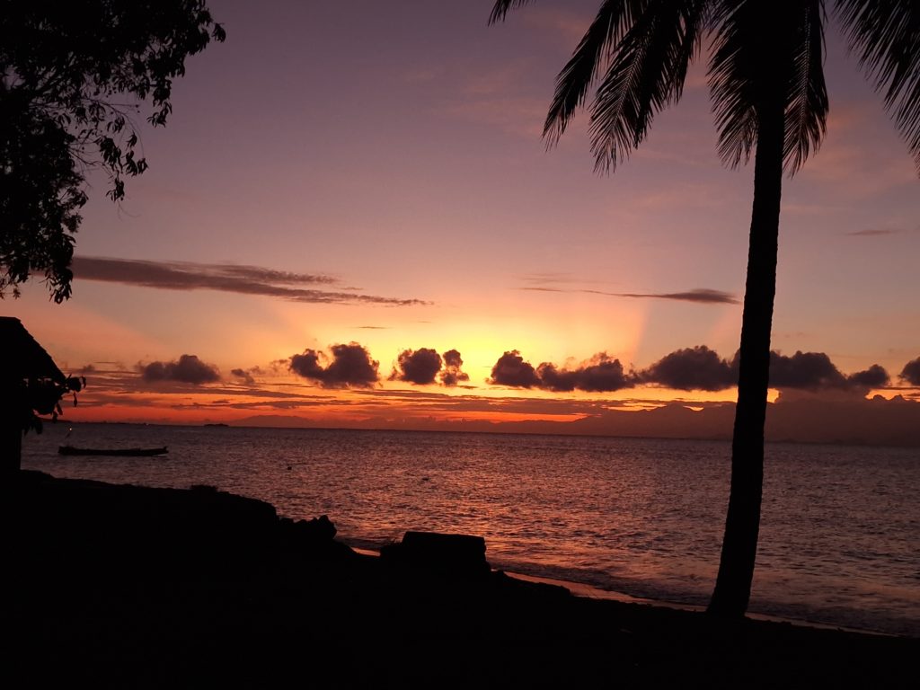 Sunset in Kuta Lombok Beach