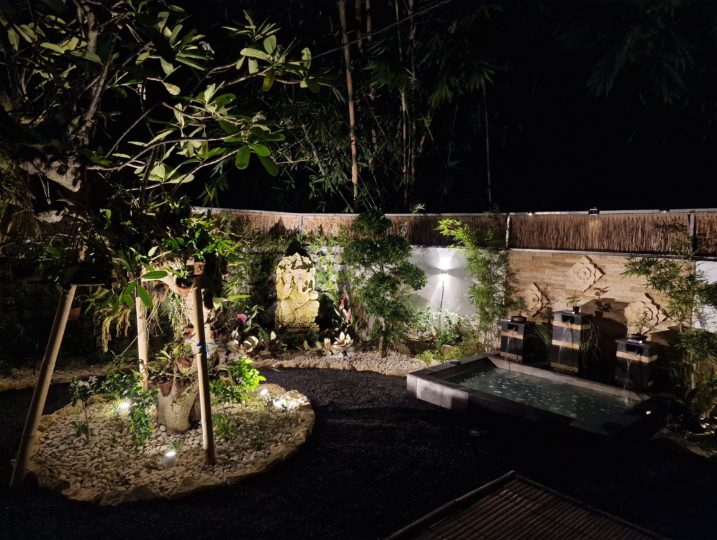 garden at night Ganesha